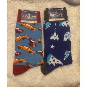 Juncture Mens 2 Pair Crew Socks Size 6-12